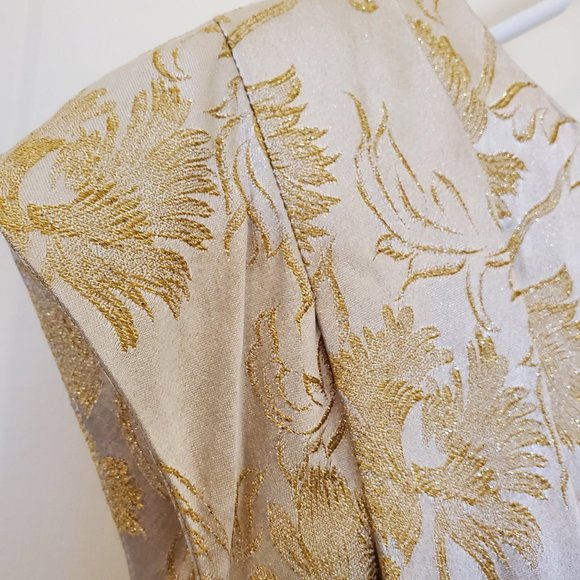 Vintage Fit and Flare Gold and Ivory - Picture 2 of 15